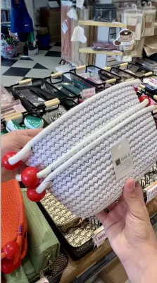 Sac Panier Tressé – Style Corde Coloré