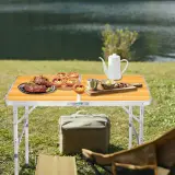 Table de Camping en Aluminium à Hauteur Réglable - طاولة تخييم ألمنيوم قابلة لتعديل الارتفاع