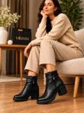 Bottines ARA HighSoft noires à talon – Cuir
