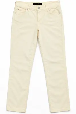 Pantalon Femme Massimo Dutti – Écru Ivoire – Coupe Droite – Taille 40