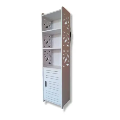 Geometric Side Shelf with Door CNC File