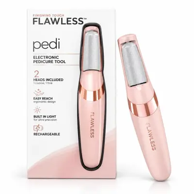 Pédicure électronique FLAWLESS Pedi rechargeable – 2 embouts 2030 BD613