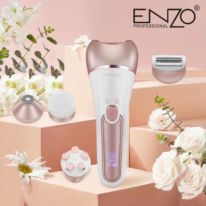 ENZO Épilateur Wet & Dry +10 Accessoires EN-5842