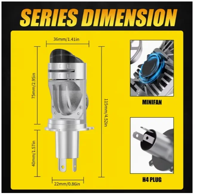 LED PHARE H4