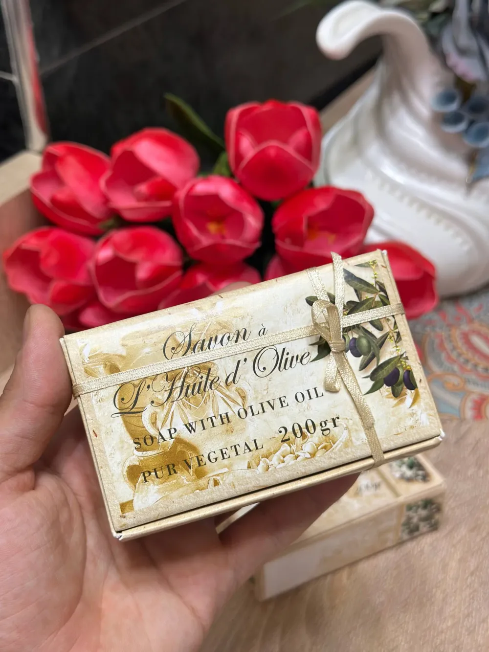 🫒 Savon Naturel à l'Huile d'Olive & Fleur d'Oranger – 200gr