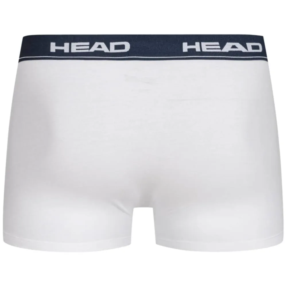 Lot de 6 Boxers Basic Head Blanc