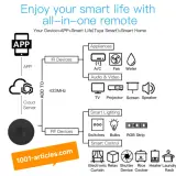 Module IR / RF / WIFI, Smart Remote Controller, Télécommande Universelle Tuya Smart.