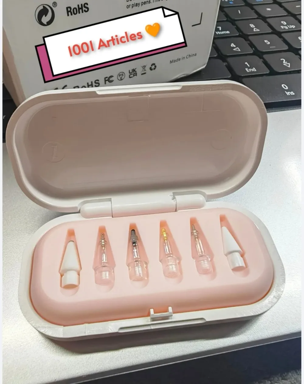Boîte à embouts pour Apple Pencil
