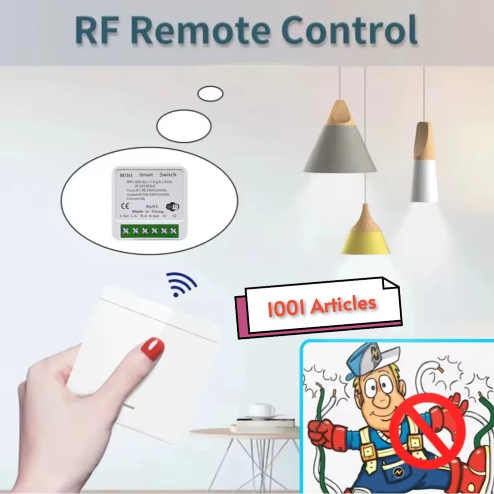 Tuya Smart Mini Switch Double, RF 433