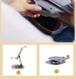 Support Téléphone Métallique Pliable 360° – Bureau