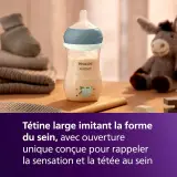 Biberon nuit Natural Response – bouteille 260 ml avec tétine à débit moyen (débit 3)