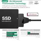 Câble SATA vers USB 3.0, adaptateur 22 broches - HDD SSD 2.5 pouces.