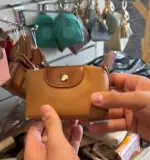 Mini porte-monnaie bicolore en cuir