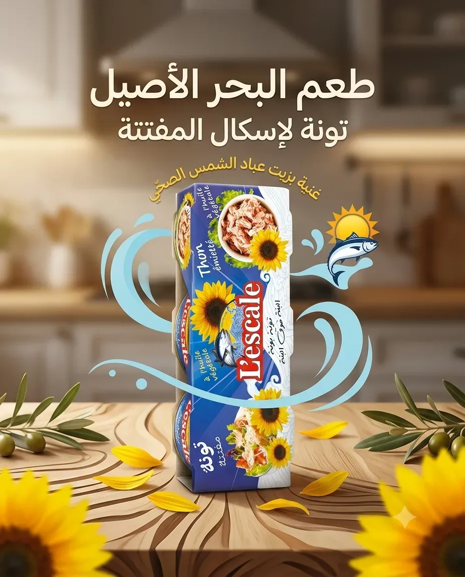 L'escale تونة مفتتة بالزيت النباتي *3