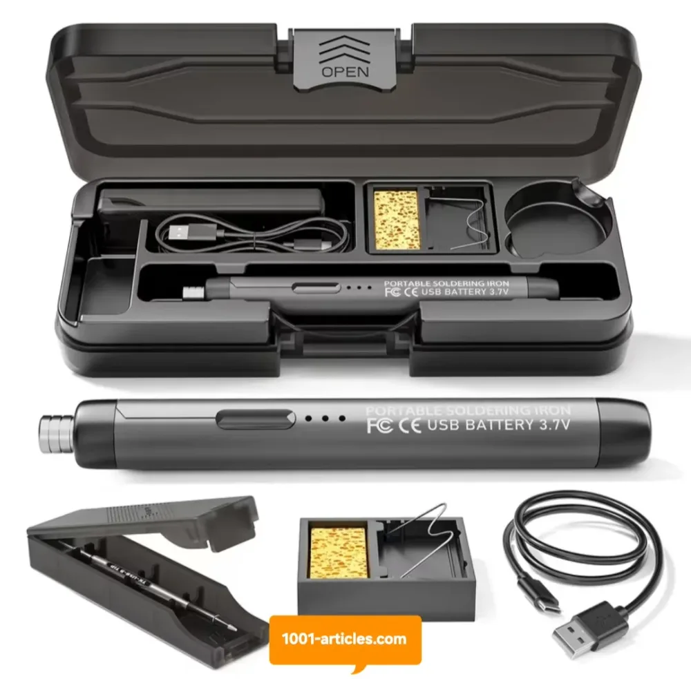 Fer à souder portable, sans fil, chauffage rapide, rechargeable USB.