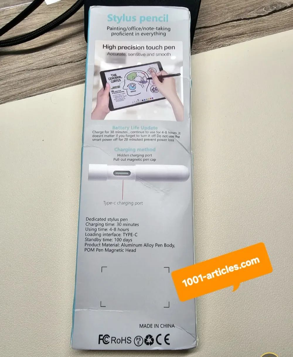 Stylet M4 pour IPad 2026 - Type C - Palm Rejection - 02 Embouts
