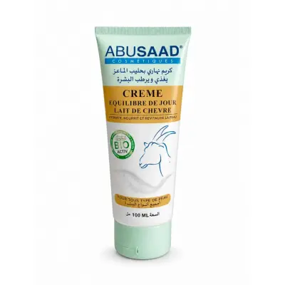ABUSAAD Crème de Jour au Lait de Chèvre 100ML – Hydratante & Nourrissante