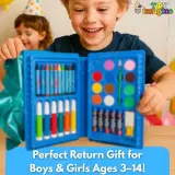 Kit d'Art Complet Peinture pour Enfants 42Pcs - علبة أدوات الرسم والتلوين الشاملة للأطفال مع حقيبة محمولة