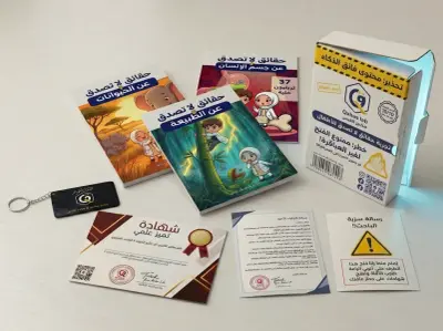 تجربة حقائق لا تصدق للأطفال - يتعلم ابنك من خلالها اكثر من 150 معلومة نادرة - يكتشف أن التعلم ممتع وليس بممل كما تساعده على التقليل من استعمال الهاتف.