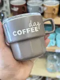☕ Mug en Céramique "Day Coffee" avec Couvercle