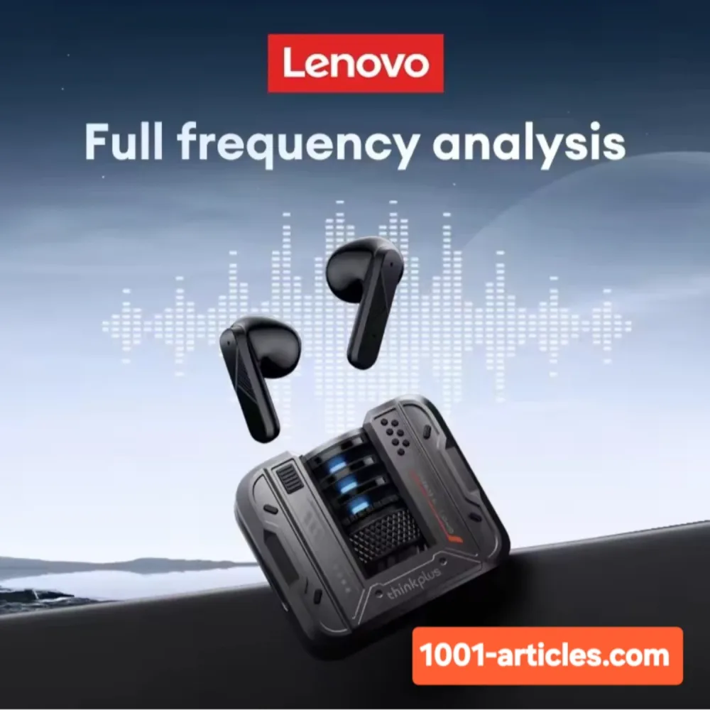 Écouteurs de jeu sans fil LENOVO LP49, True Wireless TWS Bluetooth Headset, ANC.