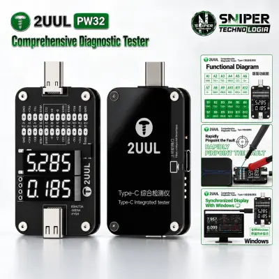 2UUL PW32 Comprehensive Diagnostic Tester — Type-C