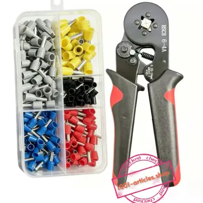 Kit outils de sertissage électrique 164 Pièces de gaine - Pince à sertir HSC8 6-4A