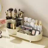 Organisateur de Maquillage Rotatif à 360° Deux Zones - منظم المكياج والأدوات الدوار 360 درجة