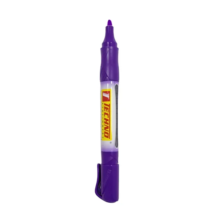 MARQUEUR TABLEAU BLANC RECHARGEABLE TETE BISEAUTEE "TECHNO"
