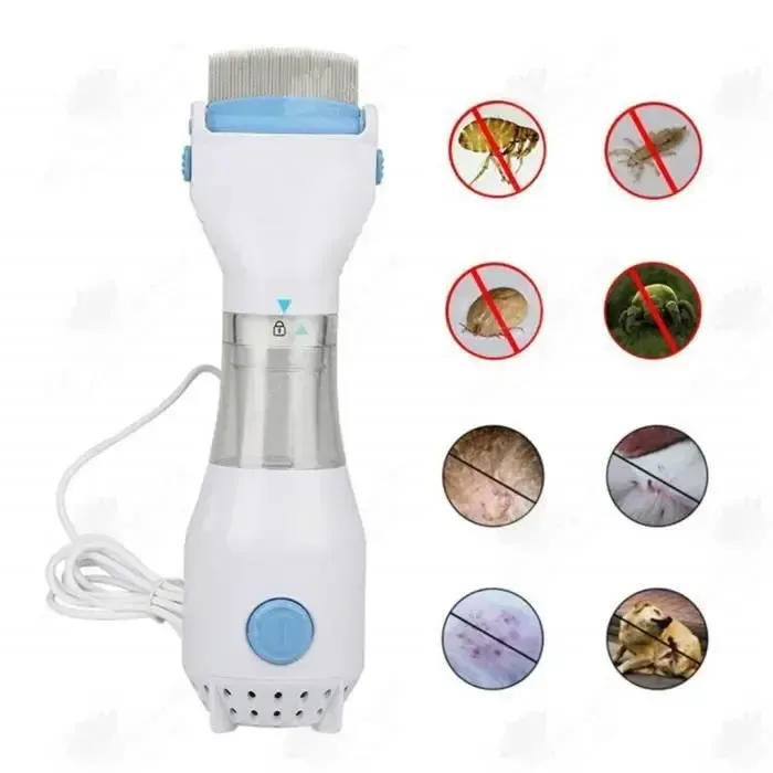 Peigne de nettoyage des cheveux anti-poux multifonctionnel électrique pour nettoyer le peigne à puces physique
