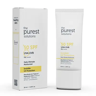 Crème hydratante quotidienne intense à protection UV invisible The Purest Solutions SPF 50+