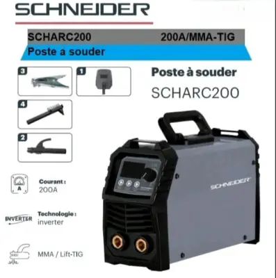 Post a souder Schneider 200a mma tig