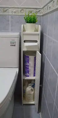 Slim Toilet-Side Bathroom Shelf CNC File