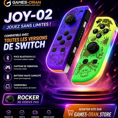 Joycon Nintendo Switch pack splatoon