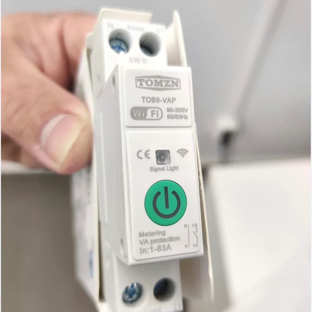 Disjoncteur intelligent TOMZN Tuya Wifi avec rail DIN
