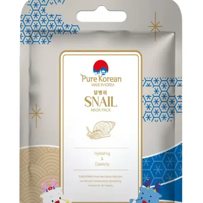 pure korean snail mask pack