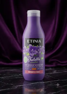 Etinia جال دوش عطر الوردة الارجوانية 600ml