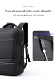 Sac à Dos pour Ordinateur Portable Grande Capacité et Anti-Vol Bomag Boy Noir - حقيبة ظهر للكمبيوتر المحمول واسعة ومانعة للسرقة