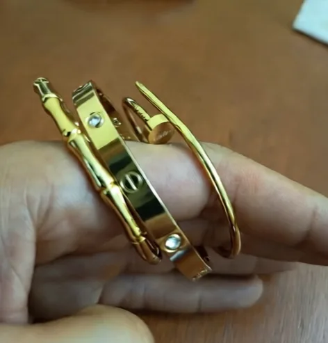 Bracelet 3 piece Style Cartier
