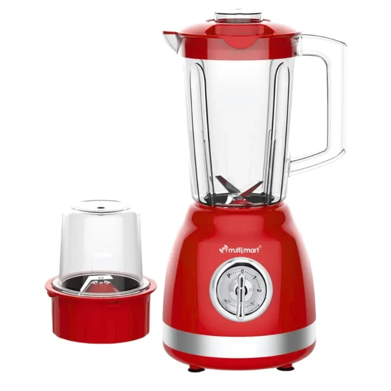 خلاط ومطحنة كهربائية Multismart MS-BD2215 400W 2 في 1 – Blender & Grinder 1.5L مع مطحنة توابل وقهوة