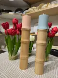 Moulin à Épices en Bois Style Bambou — Rose et Bleu
