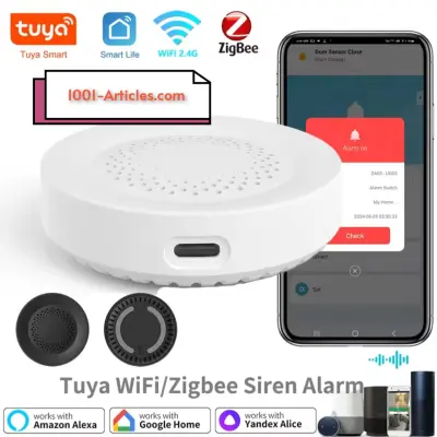 Sirène - alarme sonore de sécurité intelligente - Wifi - Zigbee Tuya Smart