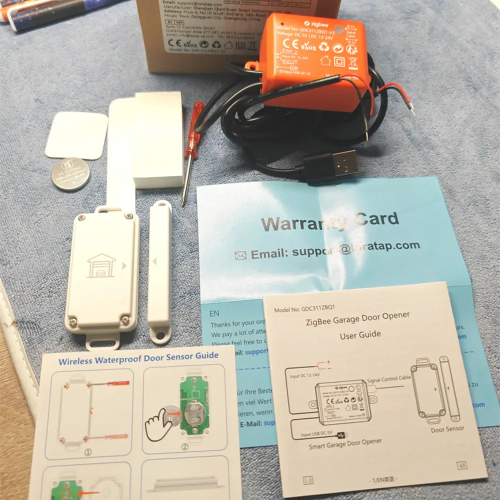 Module contrôleur ouvre porte de garage intelligent, étanche, Zigbee 3.0