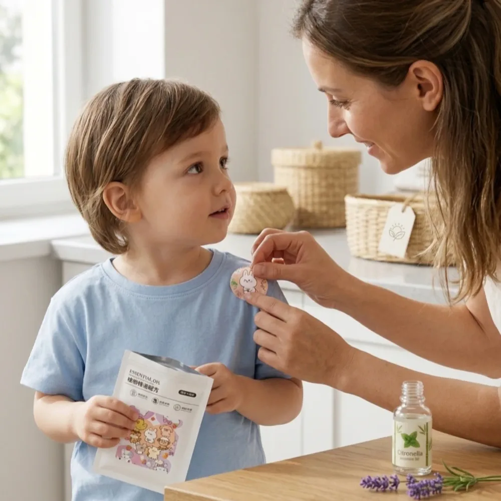 Patch anti moustique, 36 pièces avec huile essentielle de citronnelle