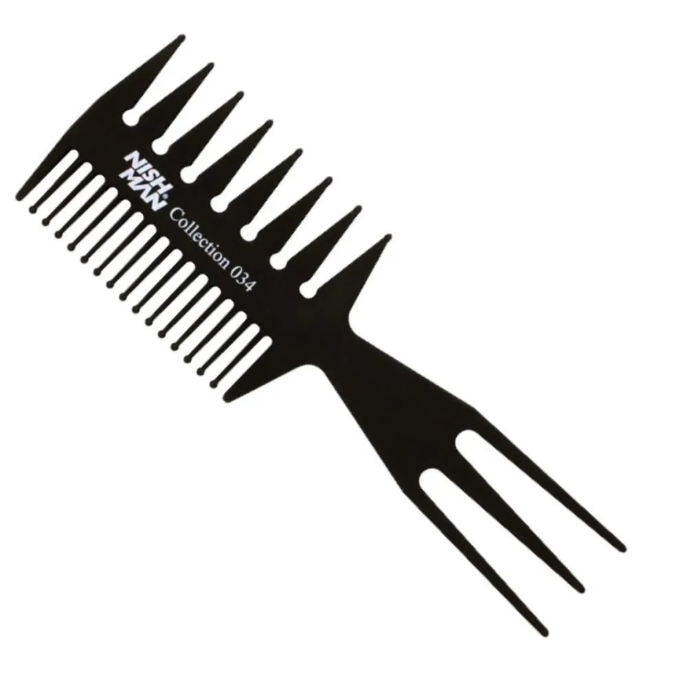 Peigne à cheveux 3 voies Akyol® | coiffures | Peigne | Pour tous les cheveux | Peigne 3 en 1 | Noir
