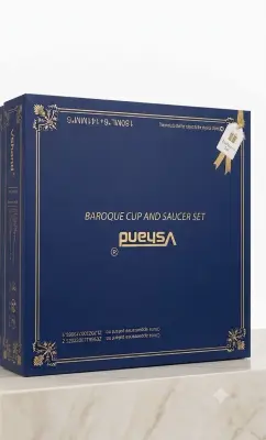 Baroque and saucer set