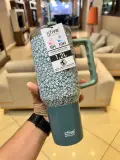 🌸 Tumbler Isotherme à Poignée & Paille – 5Five Simply Smart