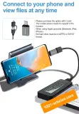 Adaptateur USB-SATA, USB 3.2, LCD, pour Disque Dur SSD et HDD 2.5 pouces.