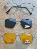 Lunettes avec appliques en métal