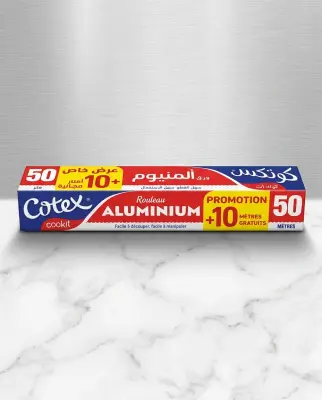 Cotex ورق اليمينيوم 50+10متر